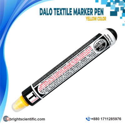 Dalo Textile Marker Pen Yellow Color for industrial textile marking