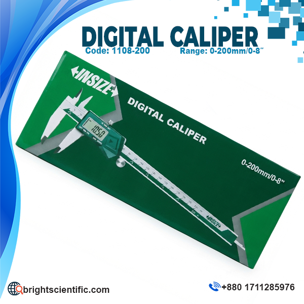 Digital Slide Caliper 0-200mm Insize 1108-200