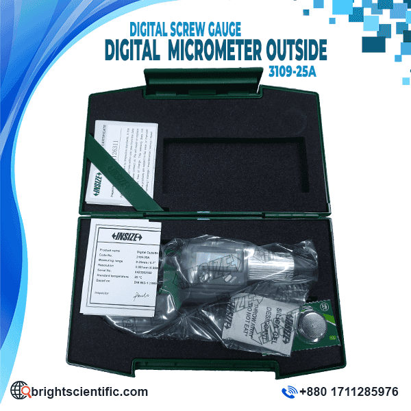 INSIZE Digital Outside Micrometer 3109-25A 0-25mm
