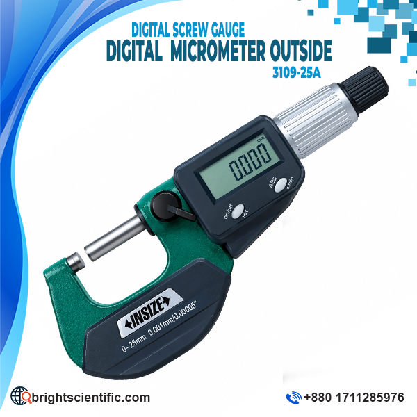 INSIZE Digital Outside Micrometer 3109-25A 0-25mm