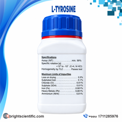 L-Tyrosine 99% Laboratory Grade Chemical Bottle