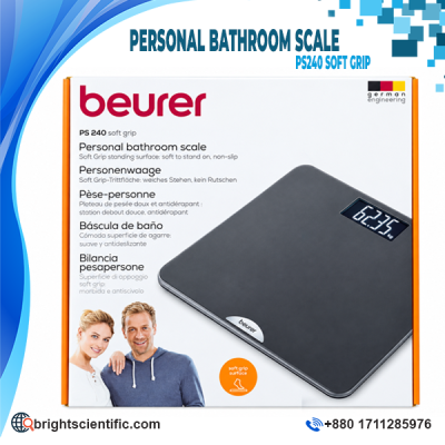 Beurer PS 240 Soft Grip Personal Bathroom Scale with 180 kg capacity