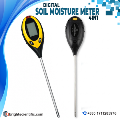 Digital Soil Moisture Meter 4-in-1 for soil moisture, pH, light and temperature measurement