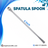 4-Inch Stainless Steel Lab Spoon Spatula Double-Ended Laboratory Tool