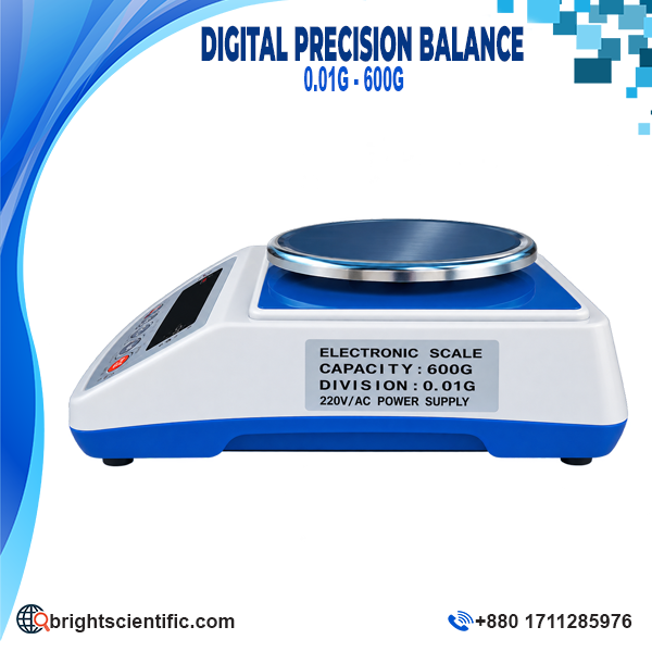 Digital Precision Balance 0.01g–600g, AND Brand, 220V AC Power Supply