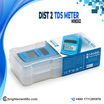 Hanna TDS Meter DiST-2 HI98302 Waterproof Digital TDS Tester 0.00 to 10.00 ppt