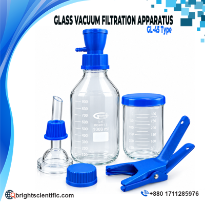 Glass Vacuum Filtration Apparatus GL-45 Type with 1000mL Flask