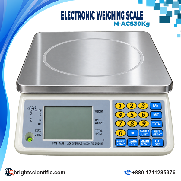 Digital Counting Weight Scale M-ACS Series with 30kg Capacity and 1g Readability