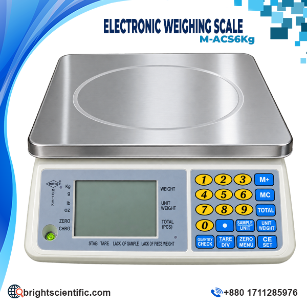 Digital Counting Weight Scale M-ACS Series with 6kg Capacity and 0.1g Readability