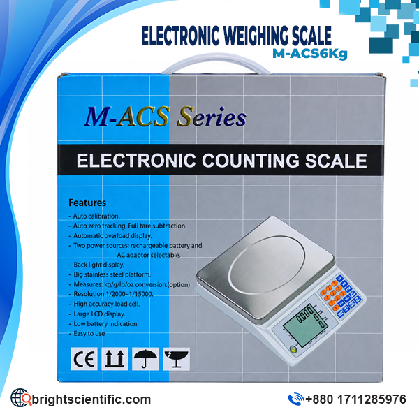 Digital Counting Weight Scale M-ACS Series with 6kg Capacity and 0.1g Readability
