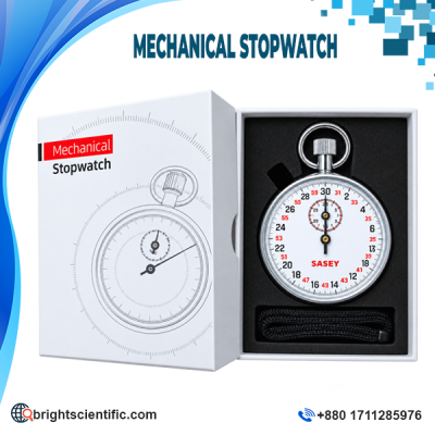 SASEY Mechanical Stopwatch 60 Seconds 30 Minutes with Analog Dial