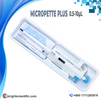 DLAB Micropipette Single Channel 0.5–10 µL Fully Autoclavable MicroPette Plus