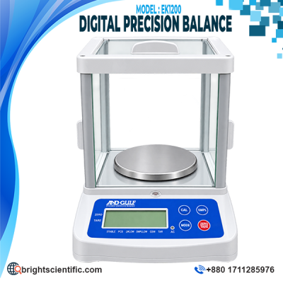 AND Gulf EK-1200 Precision Electronic Balance 1200g with 0.01g Readability