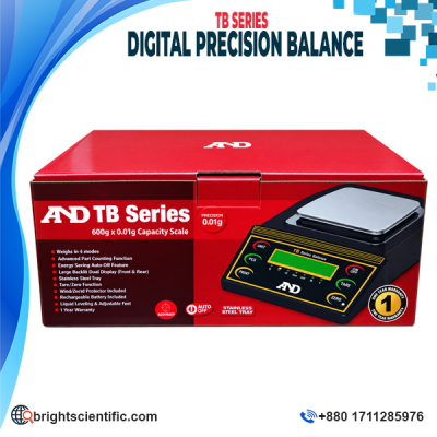 Digital Precision Balance 600g × 0.01g – AND TB Series Electronic Weighing Scale