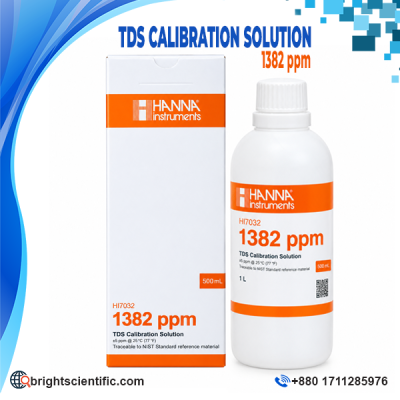 Hanna TDS Calibration Solution HI7032L 1382 ppm 500ml Bottle